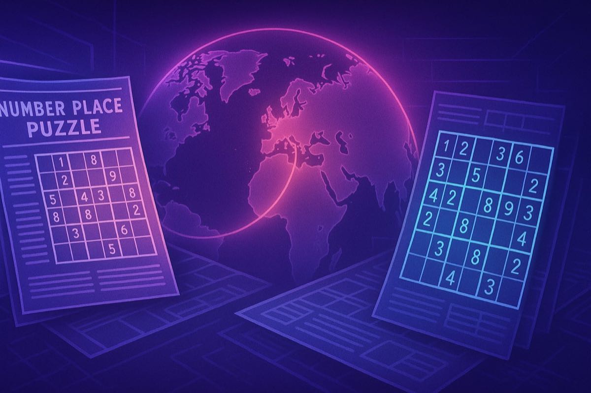 Illustration of Sudoku as a daily habit with focus, logic, and calm routine symbols